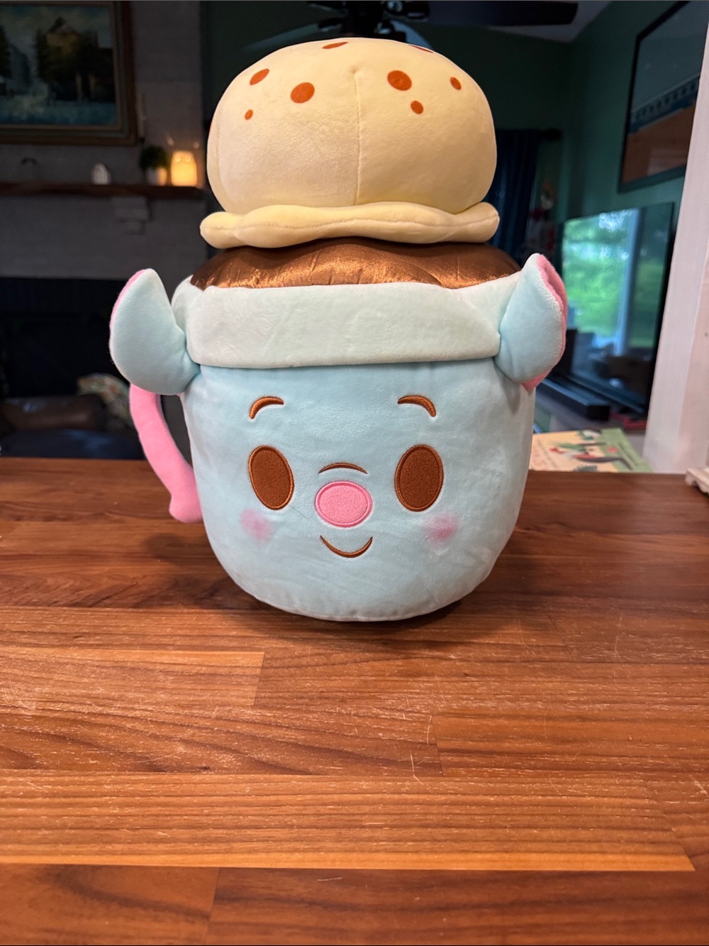 Disney Remy French Hot Chocolate Plush Toy - Mint, Pink, Brown